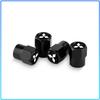 For Mitsubishi Lancer 7 8 I200 Pajero Montero Sport Outlander ASX Mirage Eclipse 4Pcs Car Styling Tire Valve Covers Auto Badge Dust Caps