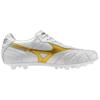 Mizuno MORELIA 2 Wear resistant And Lightweight Soccer Shoes Unisex White Gold P1GA260350