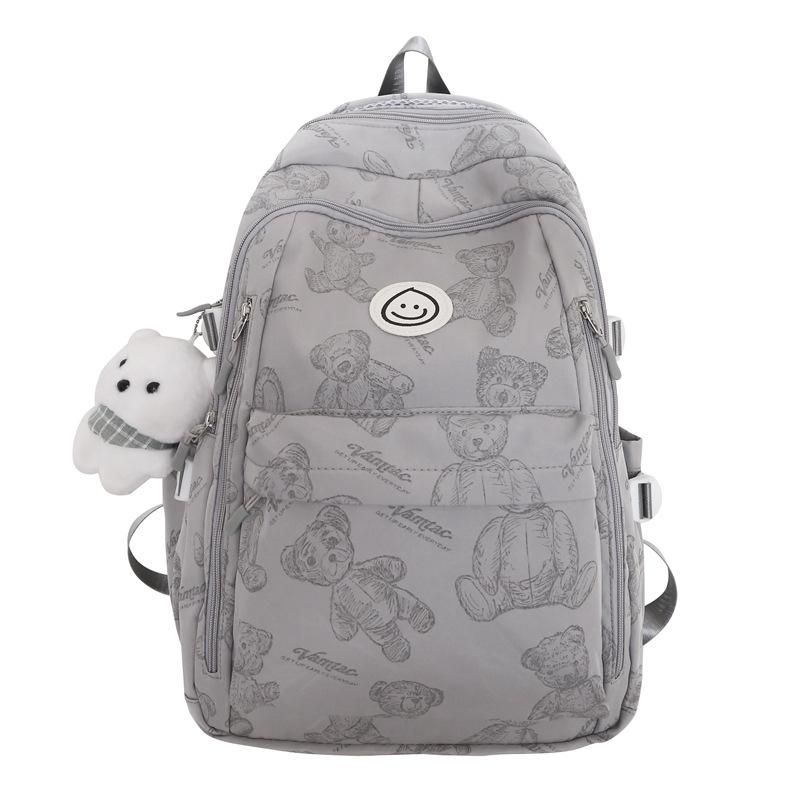 New schoolbag, large capacity and high capacity, backpack for junior high school students, simple casual backpack for primary school students