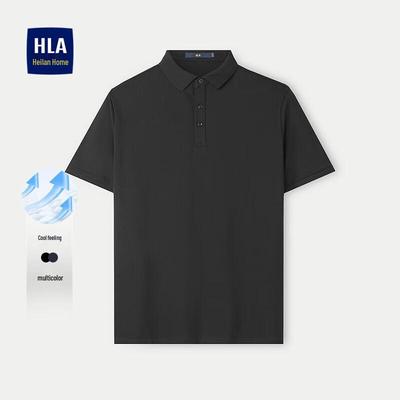 HLA Herren Kühlendes Stretch-Polohemd