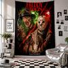Wall TapestryFriday the 13th Jason Voorhees Art Hanging Cloth Decorative Background Cover for Room Decoration