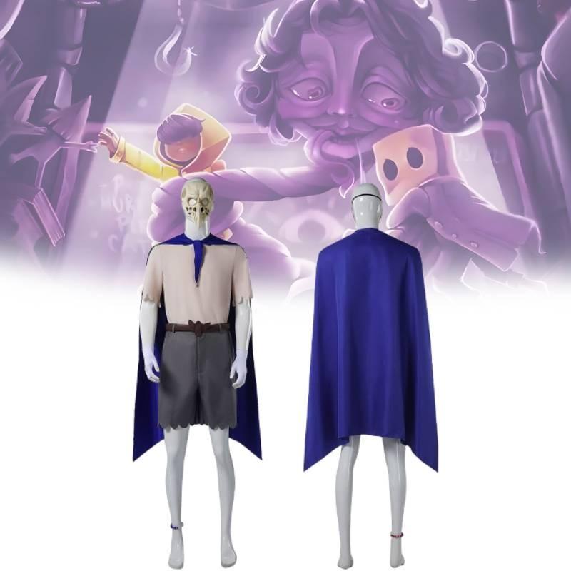 Little Nightmares Cosplay Costume For Adults Featuring Unique Alone Character Design In Blue Color