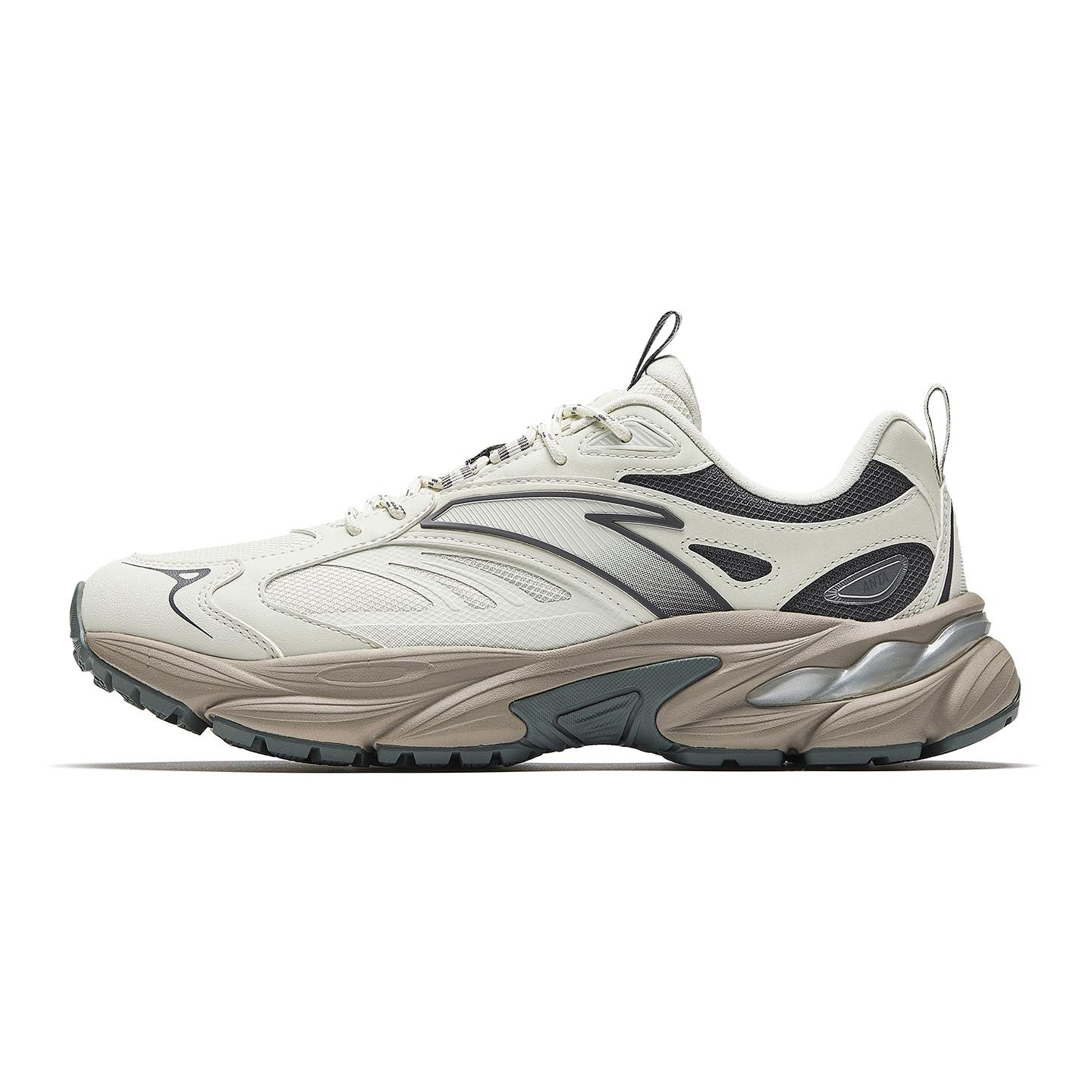 

Anta AT802 V2 Cushioning, Wear Resistant Casual Shoes Men s Pure Ceramic White/Plain Gray 912618802-1 42