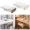 Pull Out Under Desk Drawer Storage Cabinet Large Plastic Organizer Box for Table Makeup Vanity Room School Kitchen Desk