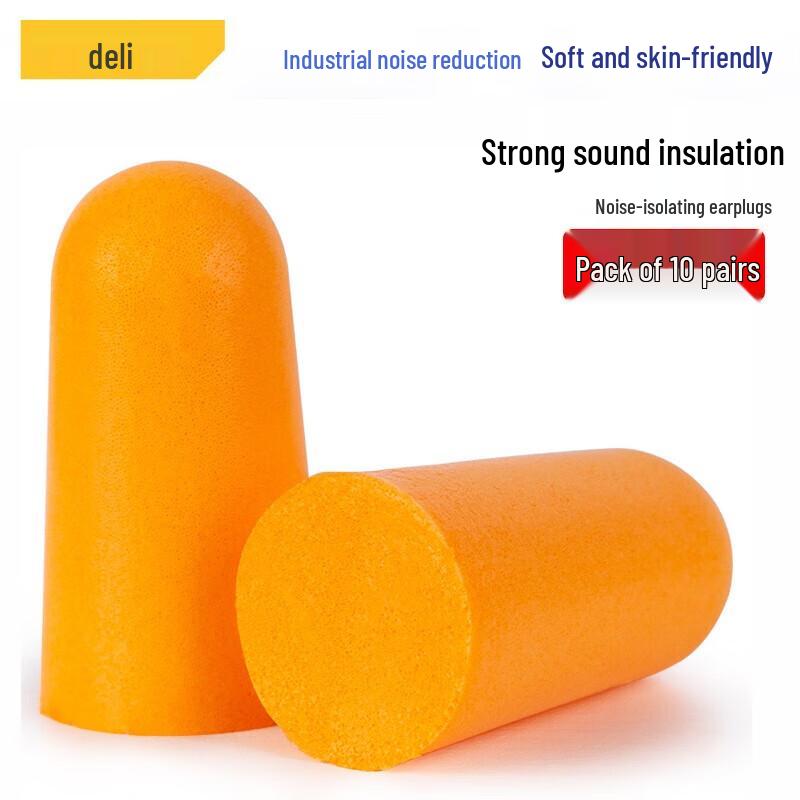 Deli DL523001 Bullet PU Noise-Cancelling Earplugs