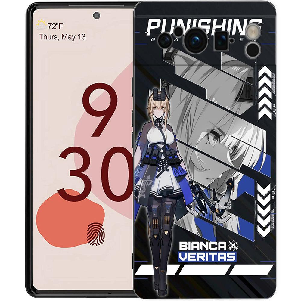 Punishing Gray Raven Anime Telefondeksel For Google Pixel 8 A 7 6 Pro 6A 5G Svart Mykt Støtsikkert Bakdeksel Silikonskall Coque