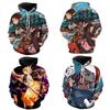 Vibrant And Comfortable Demon Slayer 3d Printed Couples Hoodies With Long Sleeves