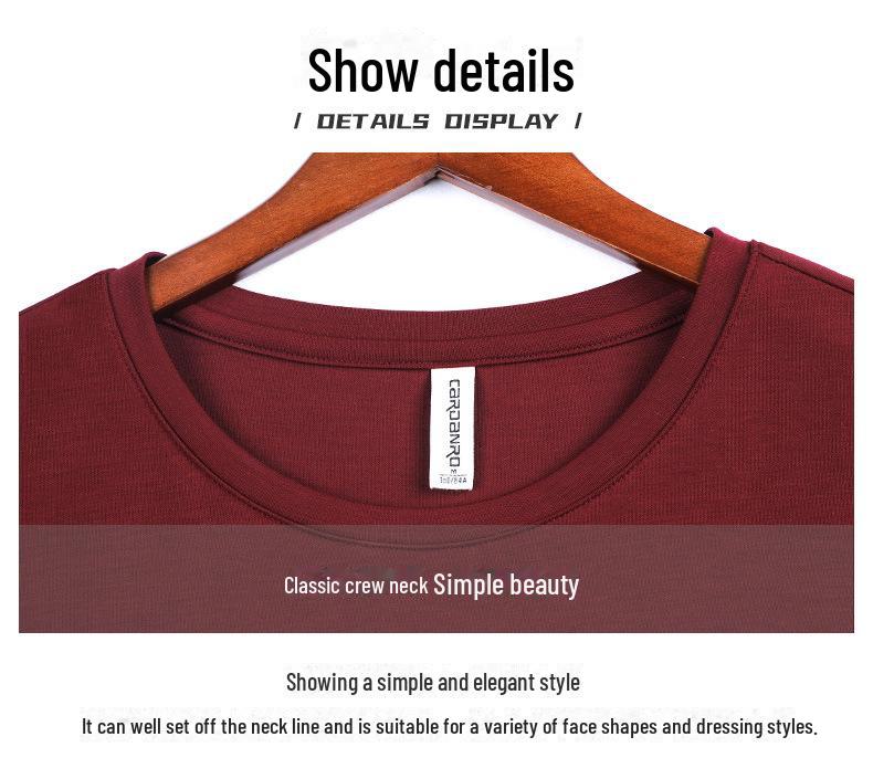 Dámské oboustranné tričko z Tencel Modalu s kulatým výstřihem a krátkým rukávem - Kolekce léto 2025