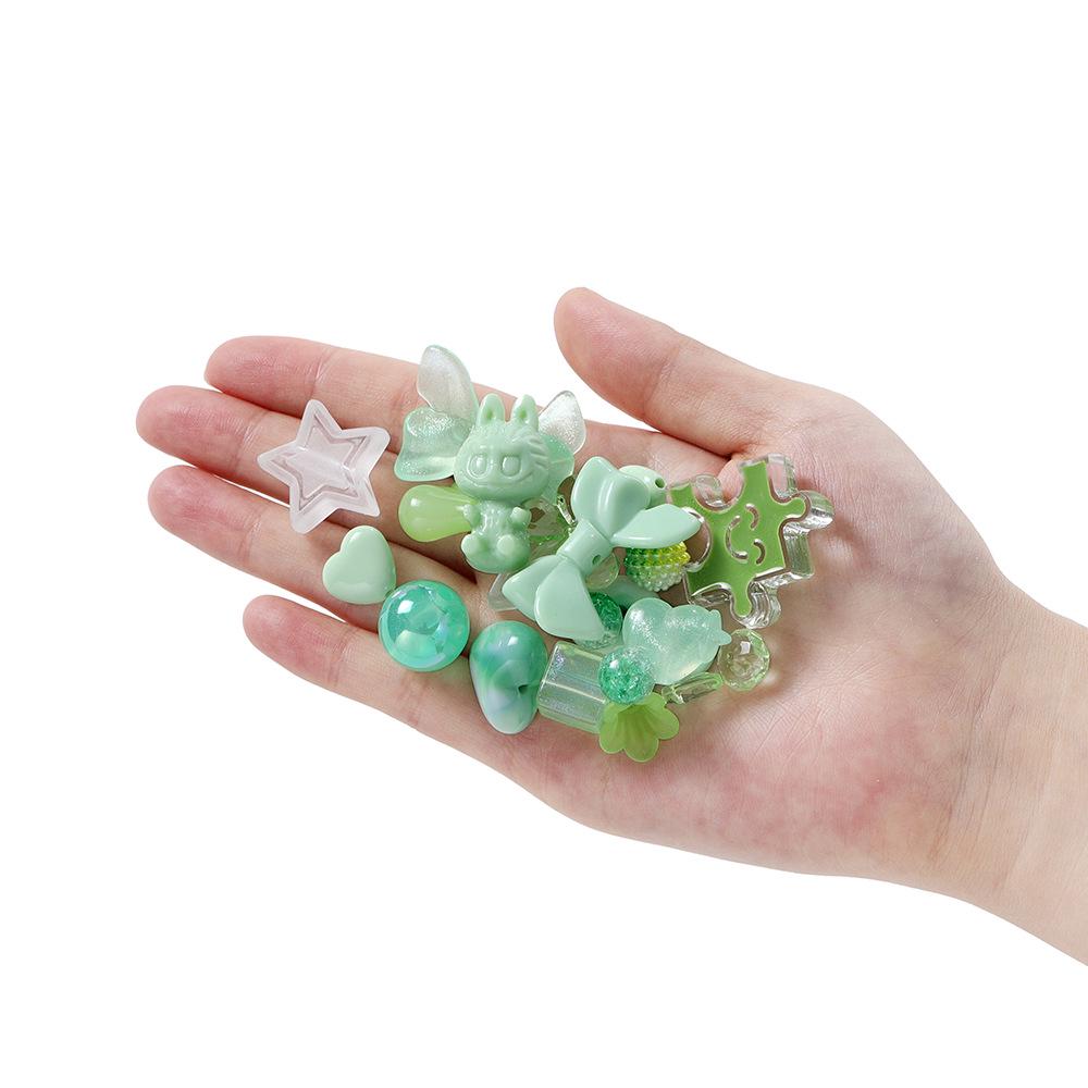 Acryl Mischperlen Set, 20g - DIY Handyketten Zubehör, Kunststoffperlen mit geradem Loch für Handarbeiten, Farbsortimentsbox