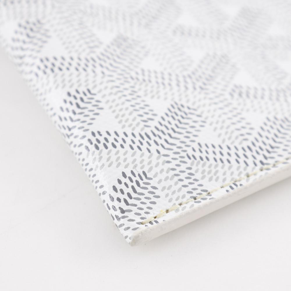 GOYARD Montmartre GM Smartphone case MONTMAGMLTY01CL03P Eyewear case White PVC/leather unisex Used