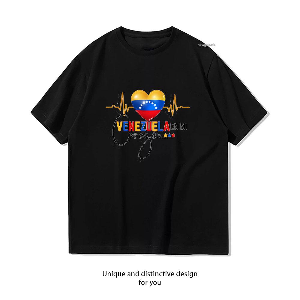 

No War with Venezuela Flag Tshirt Woman Man Casual Cotton Graphic T Shirts Creative Streetwear Camisetas Tops Tee Shortsleev 4XL