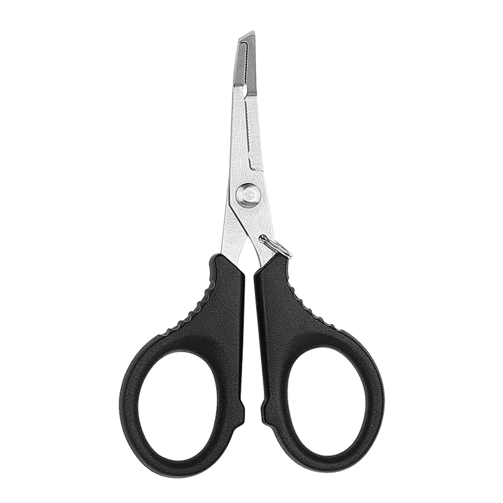 

Multifunctional Fishing Plier Fish Hook Remover PE Line Cutter Scissors with Hooked Tip Practical Fishing Tool Durable 1 чёрный
