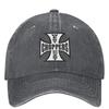 The West Denim Baseball Cap Cross Print Hunting Camping Trucker Hat Summer Unisex Teens Street Style Sun-Proof Baseball Caps