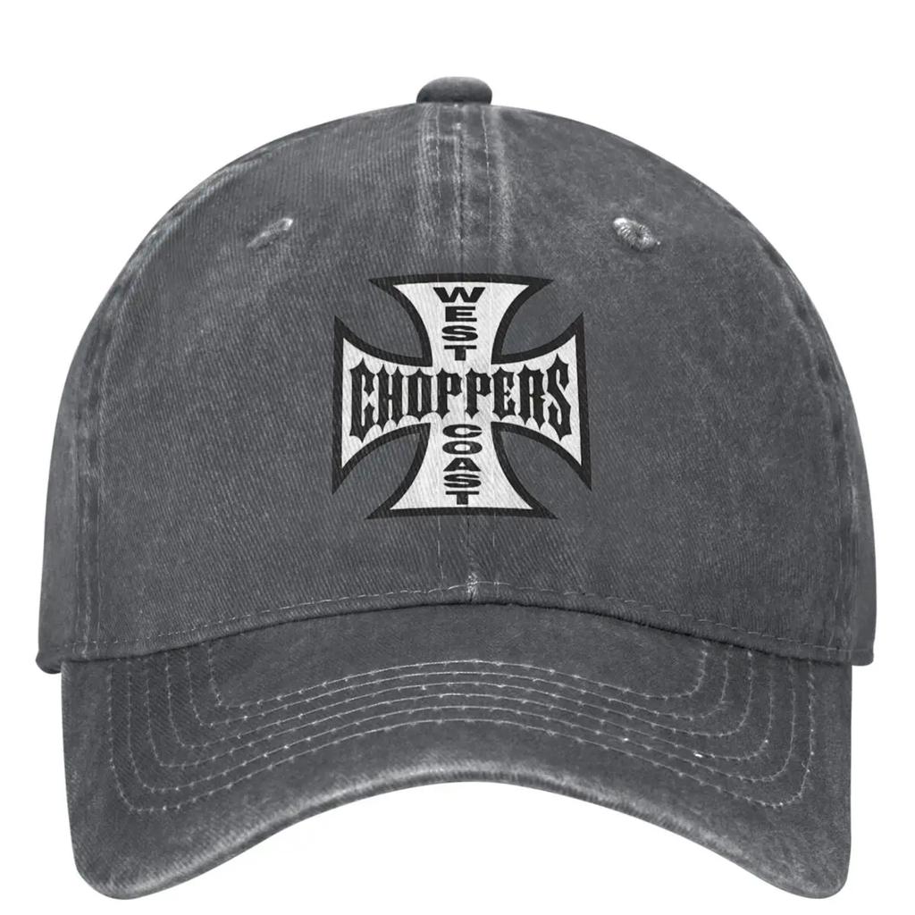 The West Denim Baseball Cap Cross Print Hunting Camping Trucker Hat Summer Unisex Teens Street Style Sun-Proof Baseball Caps
