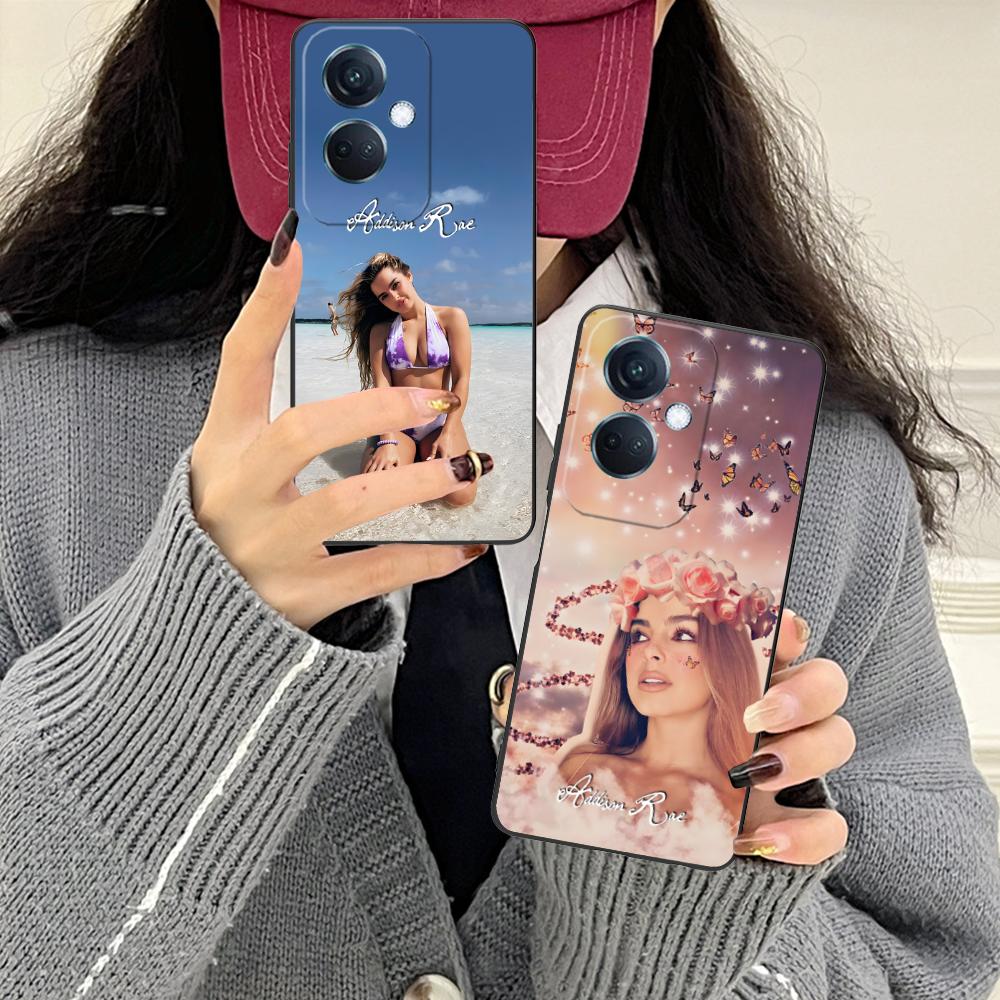 Addison Rae Mobile Phone Case for OPPO Reno 14 13 12 11 10 9 8 7 6 5 F T Pro 5G Colorful Printing Cover Cover Cellphones Luxury