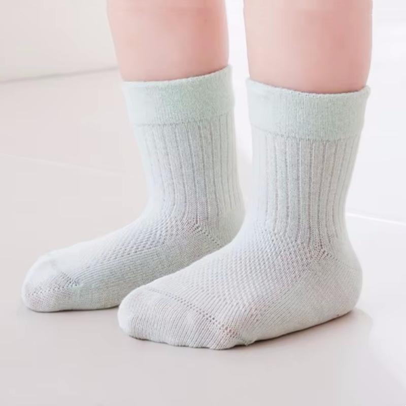 Summer Mesh Thin Baby Toddler Boy Girls Sock Cotton Casual Solid Children's Socks For Girls Boys Soft Breathable Kids Sock 0-5Y