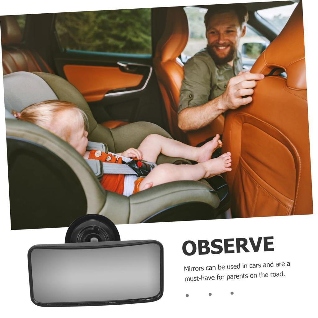 ERINGOGO Observation Mirror Inside Car Adjustable Car Rear Mirror Adjustable Suction Cup 7 Cup