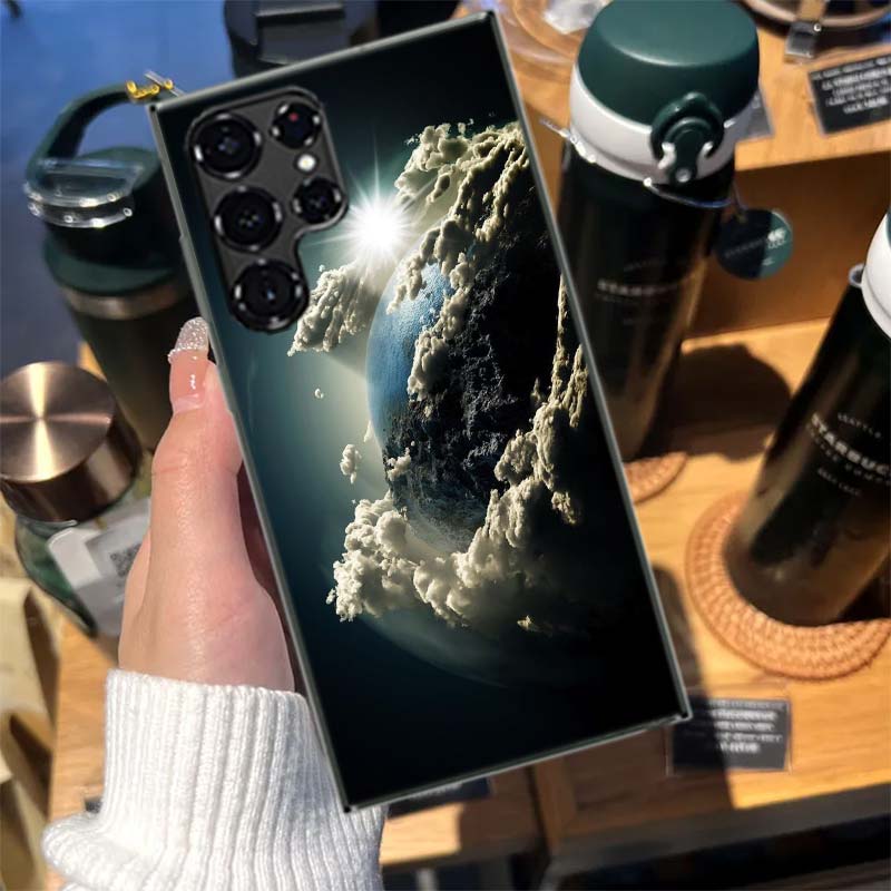 

Earth, Stars, Space Cases Phone Case for Samsung Galaxy S26 Ultra S25 Edge S24 S23 FE S21 Plus S20 S22 S10 Cover TPU Capa Shell Samsung S24 Ultra