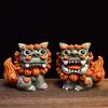 A Pair Of Chinese Lion Ornaments Cute Town House Little Lion Desk Lucky Prosperous Business Lucky Lion