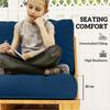 Two Piece Seat Pallet And Back Cushions Navy Blue