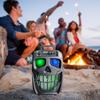 FS1262 Wireless Portable Speaker BT 5.0 with 1 Microphones Skull Karaoke PA System 1500mAh Rechargeable Supports USB TF Card AUX