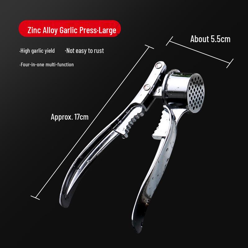 

Прес для часнику та овочечистка з нержавіючої сталі 304 - Ручний інструмент для подрібнення, розминання та приготування пасти