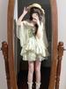 Petite Forest Fairy Dress: Summer Princess Puff Skirt Two-Piece Set for Women