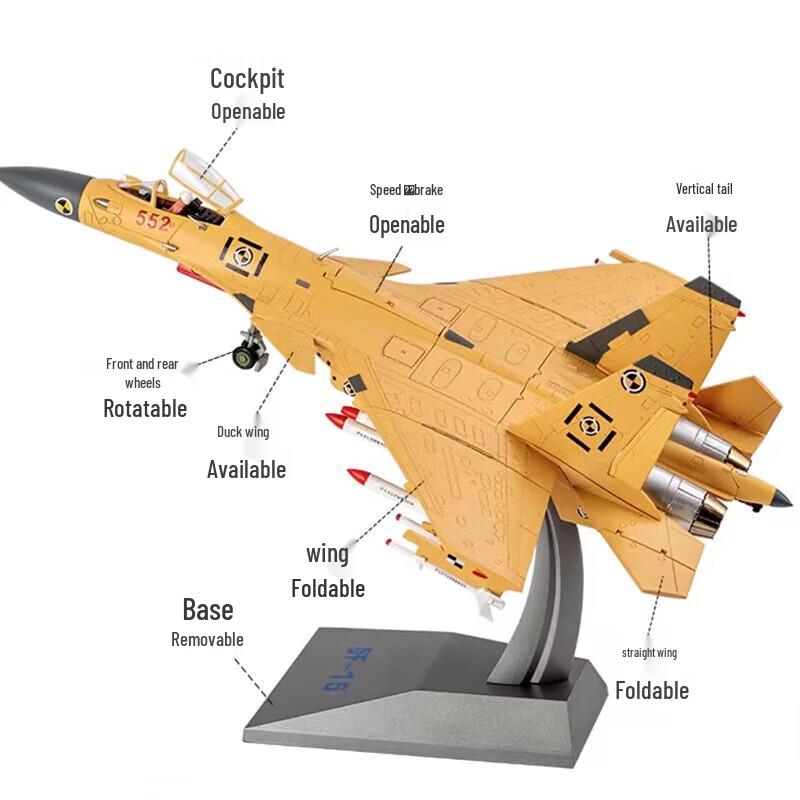Zanying 1:48 J-15 Fighter Jet Die-cast Model