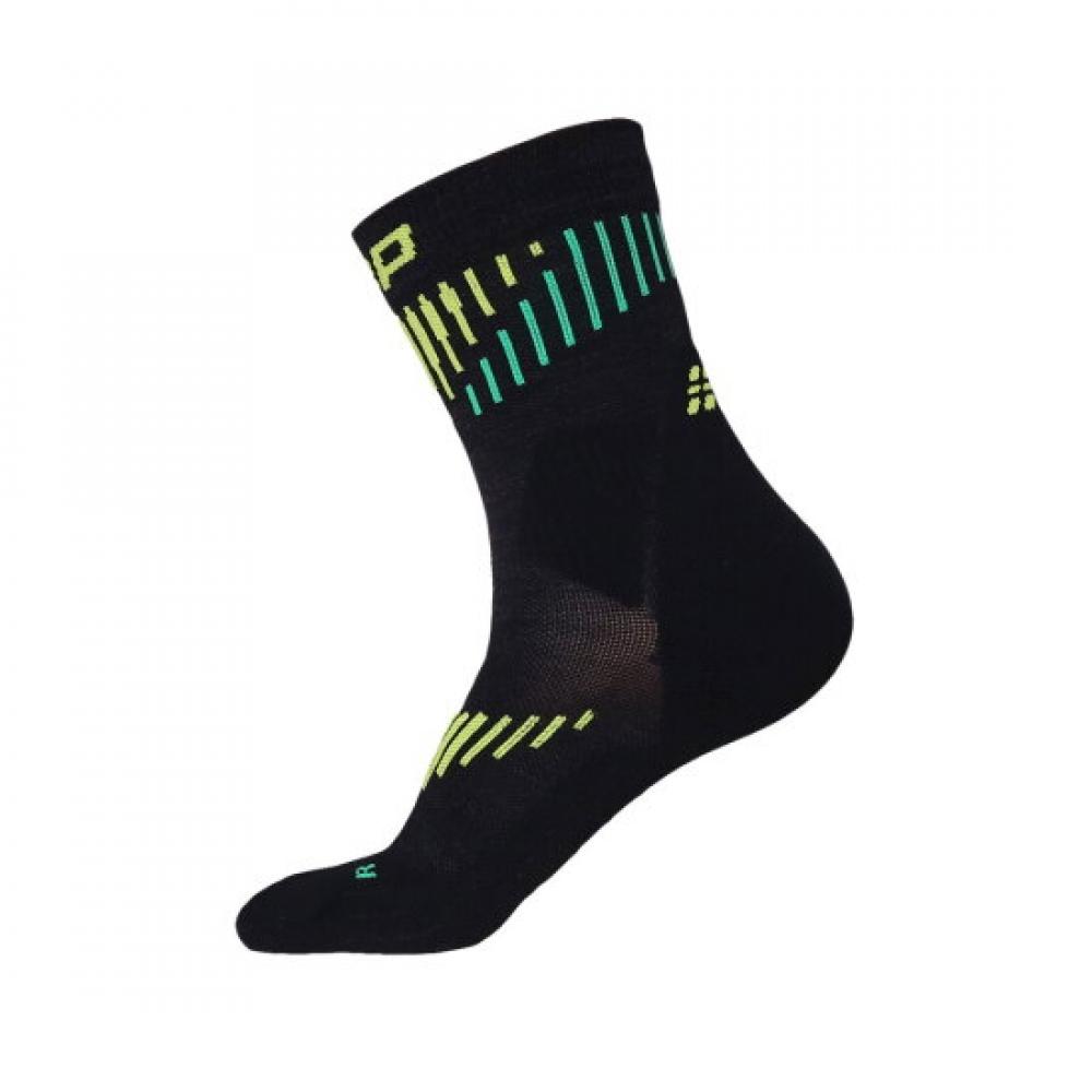 Cep Core Run Merino Mid Cut 3.0 Running Socks Black Lime Wp9clv