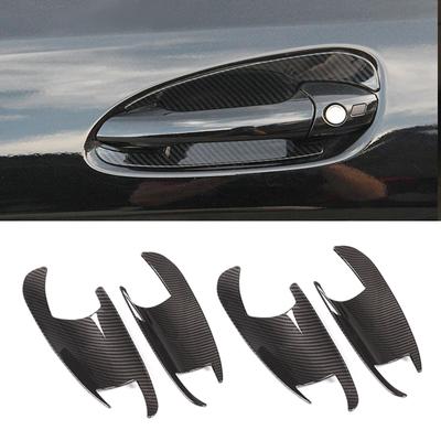 For Mercedes Benz C E GLK ML CLA Class W166 W117 X204 W204 W212 W246 Carbon Texture Car Exterior Door Handle Bowl Cover