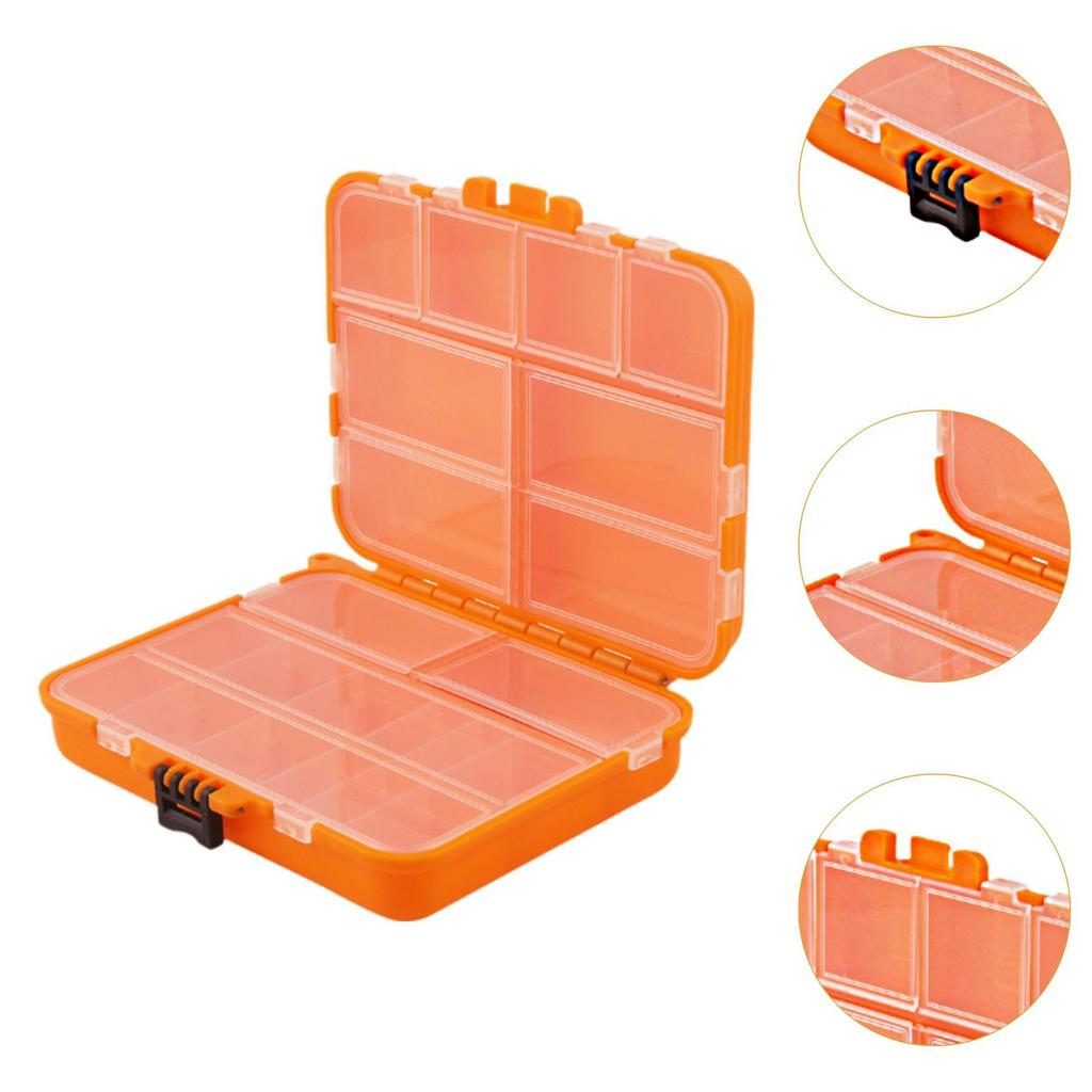 Fishing Tackle Box Sturdy Multifunction Fishing Gear Box Fish Hook Case Fishing Accessories Organizer for Fishing River Lake
