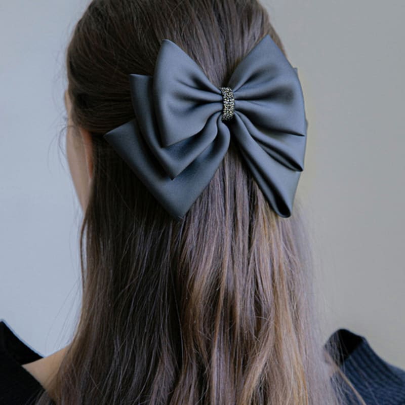 Jean Paul Clarisse Satin Austrian Crystal Ribbon Pin JP-22-126AB