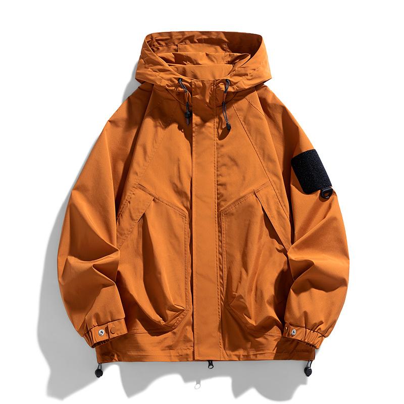 

Новые американские куртки на осень и зиму, уличные ветрозащитные и водонепроницаемые альпинистские куртки для мужчин и женщин на весну и осень 5XL оранжевый