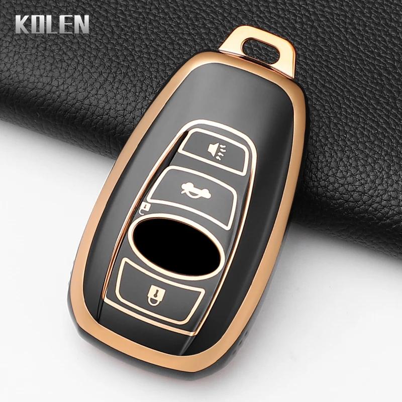 Fashion Tpu Car Key Case Cover For Subaru Brz Wrx Xv Ascent Forester Outback Impreza Legacy Protected Keychain Shell Accessories