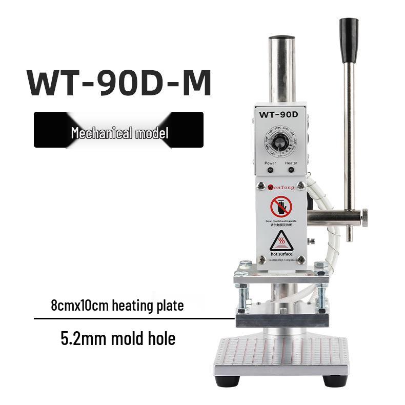 Compact Manual Leather Embossing Machine for PU Branding and Packaging Logos