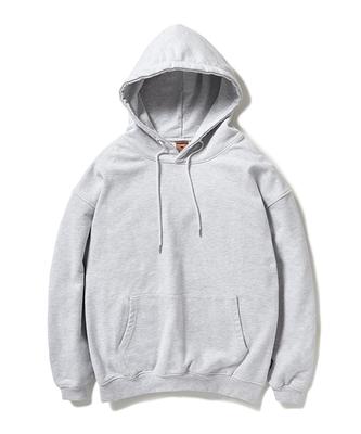 Heavyweight Garment Washed Hoodie Ash Gray Fht500