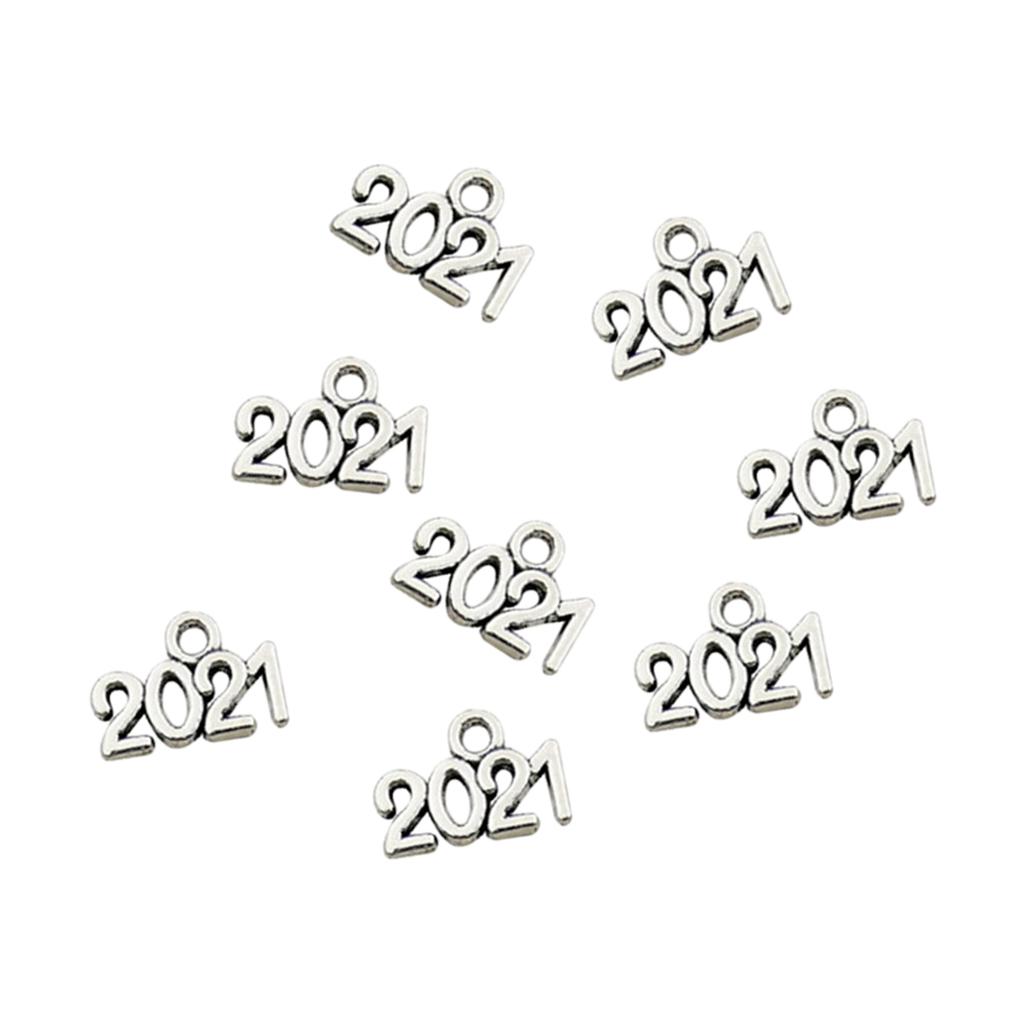100pcs Number Charms Pendants Jewelry Findings DIY Crafts