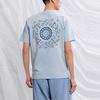 Li Ning Sports Fashion Series Lotus Flying Sky Algae Print Short Sleeve T-Shirt Men T-Shirt Mist-Blue AHSR395-4