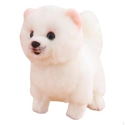 Boneco de pelúcia de cachorro, simulação de cachorrinho, brinquedo de pelúcia para feriado