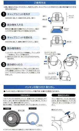 Skater Miffy STD10H-A Stainless Steel Direct Bottle with Handle, 1000ml Water Bottle/Mug