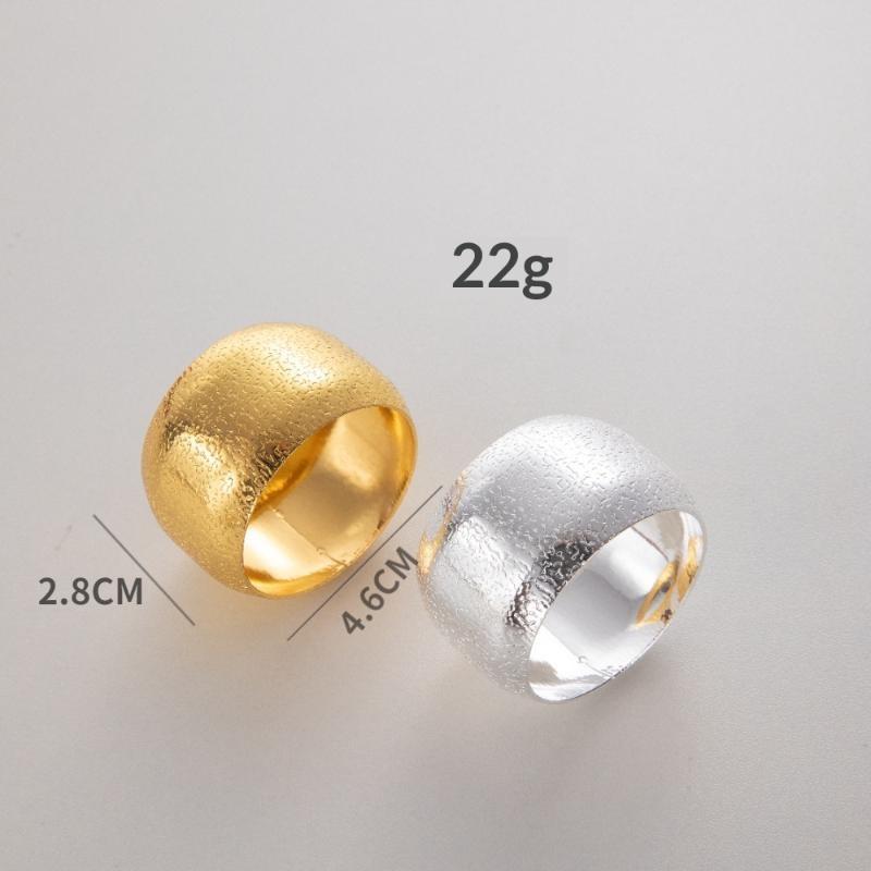 Reusable Metal Napkin Rings Hammer Pattern Dinner Napkin Holders For Wedding Dining Table Decor
