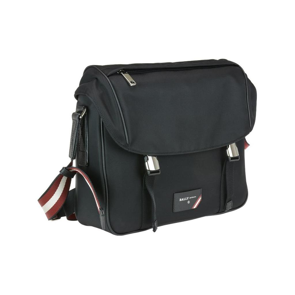 Bally Fabro Solid Color Casual Nylon Messenger Bag Men Bags Black 6226335
