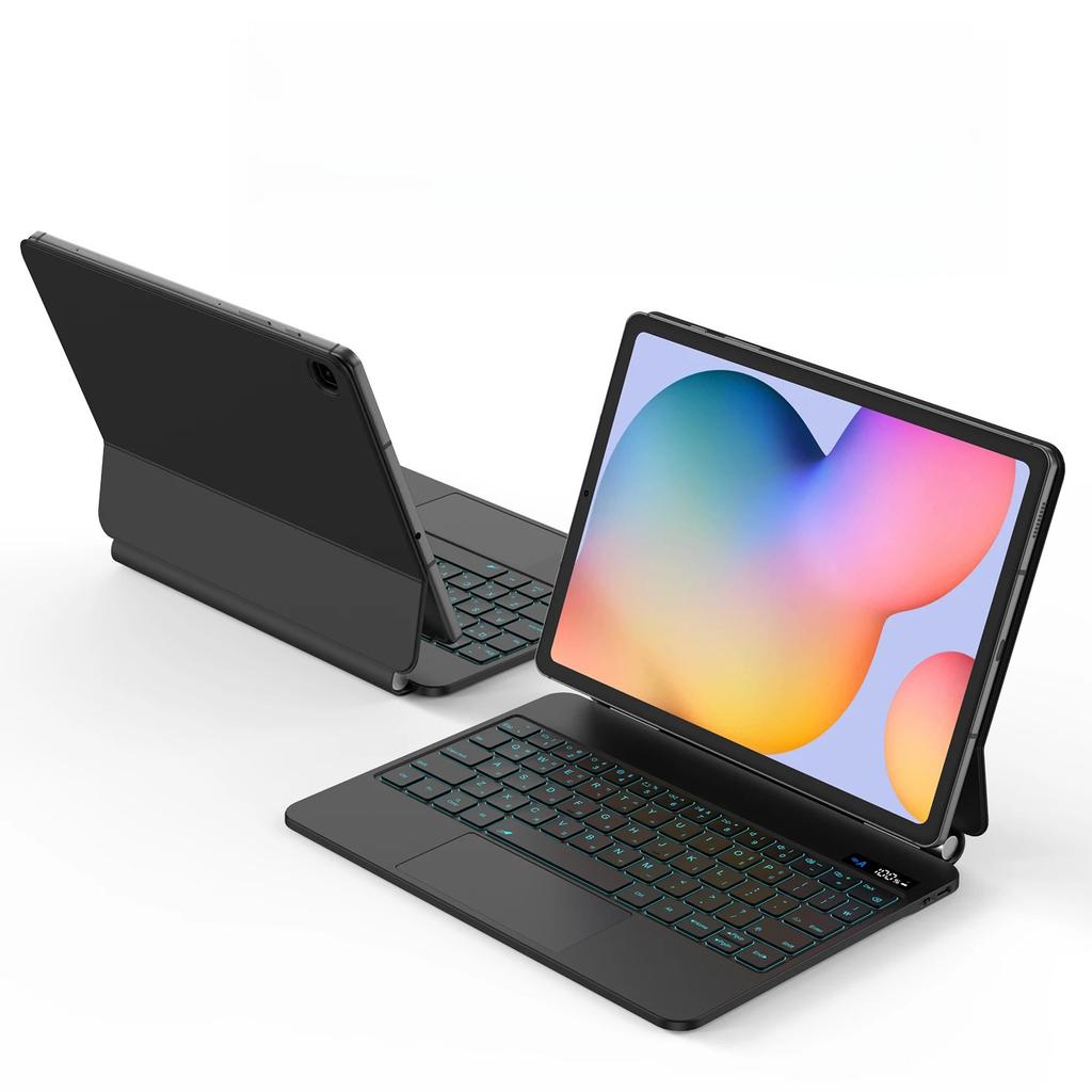 Magic Keyboard case For Samsung Galaxy Tab S6lite 10.4 inch // Magnetic Cantilever Stand Battery level display Cover