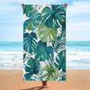 Tropical Leaf Print Beach Towel Oversize Resort Bathing Towel Summer Jungle Vacation Decor 80x160cm Exotism