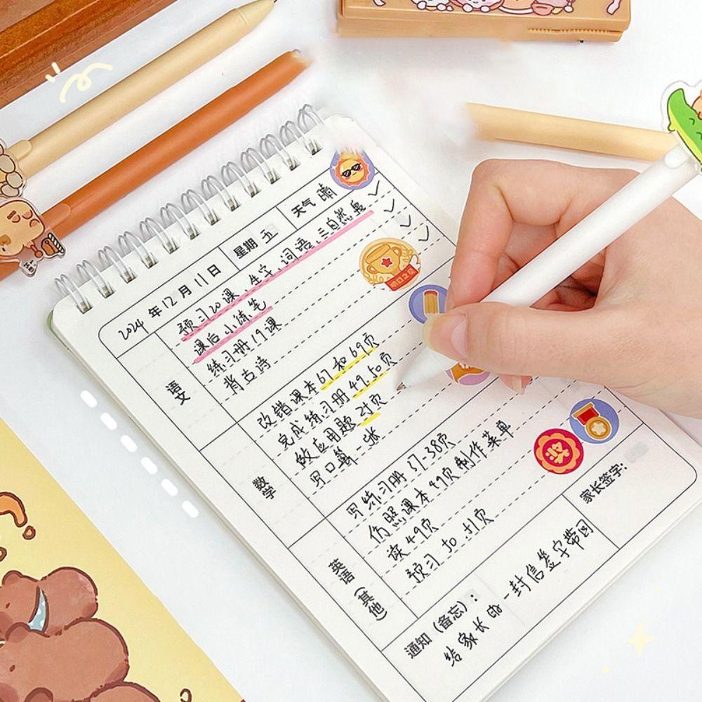 Creative Capybara Press Gel Pens Cartoon Anime Writing Supplies  Kids Toy Gift