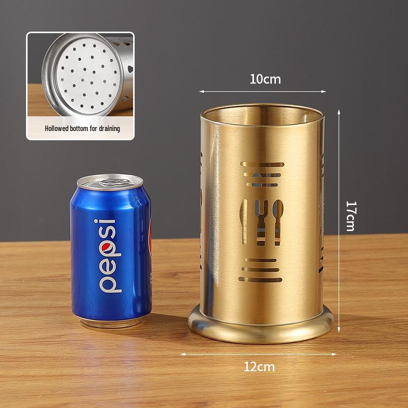 Stainless Steel and Bamboo Skewer & Chopstick Holder