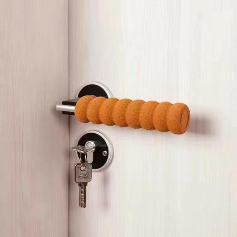 

4 шт., антистатические перчатки для дверных ручек, защитные чехлы для дверных и оконных ручек, теплые защитные чехлы общего назначения 4pcs коричневый