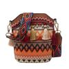 High-End 2025 Women's Ethnic Woven Tassel Crossbody Bucket Bag