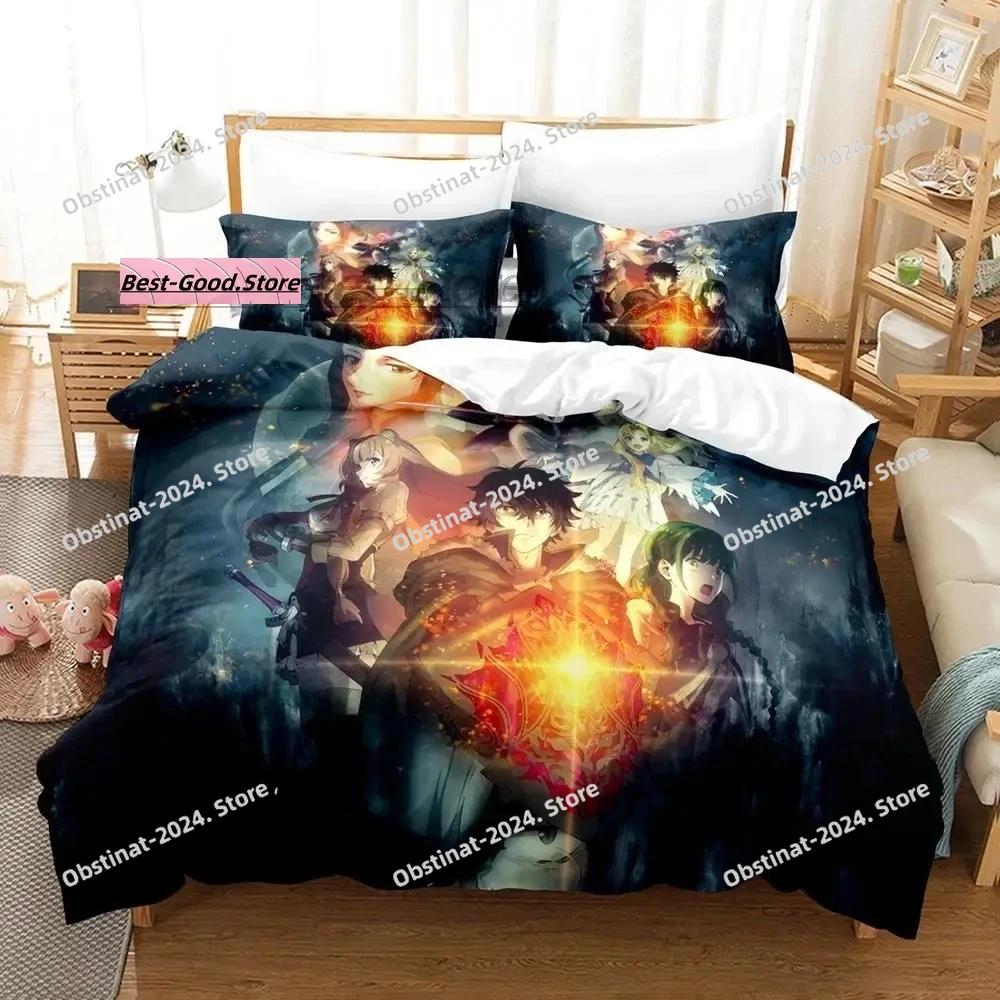 

Comforter The Rising Of The Shield Hero Bedding Set Single Twin Full Queen King Size Bed Set Aldult Kid Bedroom s 3D Print Comforter (quilt)-EU Single(135*200cm)3pcs