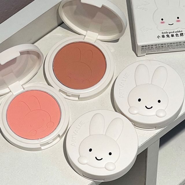 Художественная ценность - Милый маленький кролик Румяна - 4 цвета 1 Vitality Apricot Pink - 3.5g